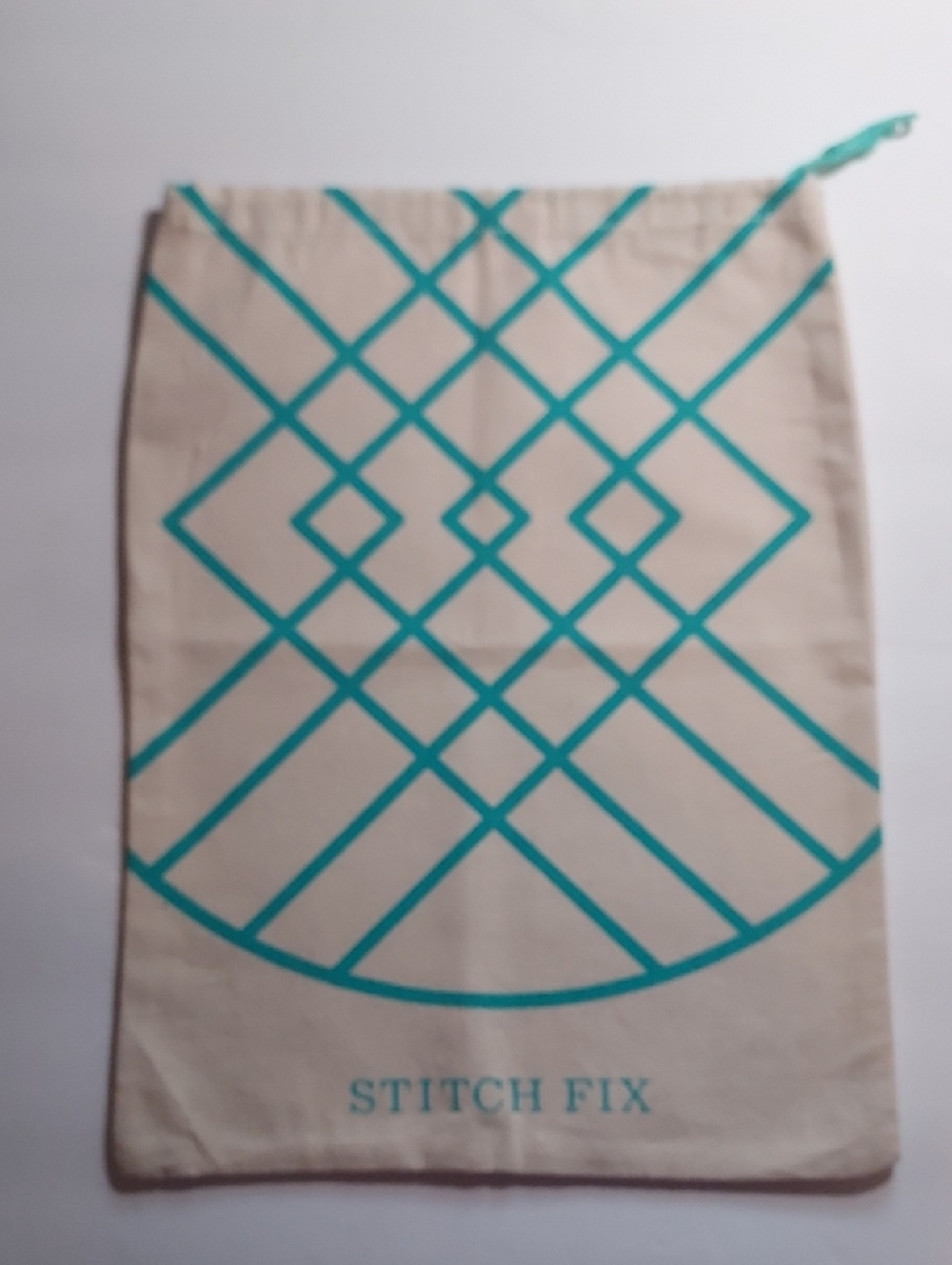 Stitch Fix Dustbag Tan Canvas Drawstring Bag